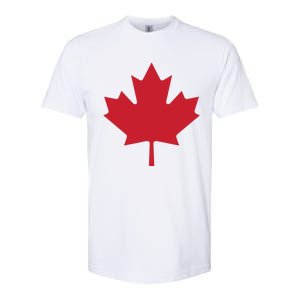 Canadian Flag Red Maple Leaf Canada Day Softstyle CVC T-Shirt