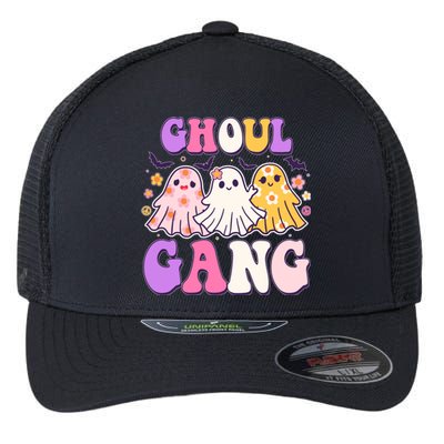 Cute Funny Retro Ghoul Gang Ghosts Flexfit Unipanel Trucker Cap