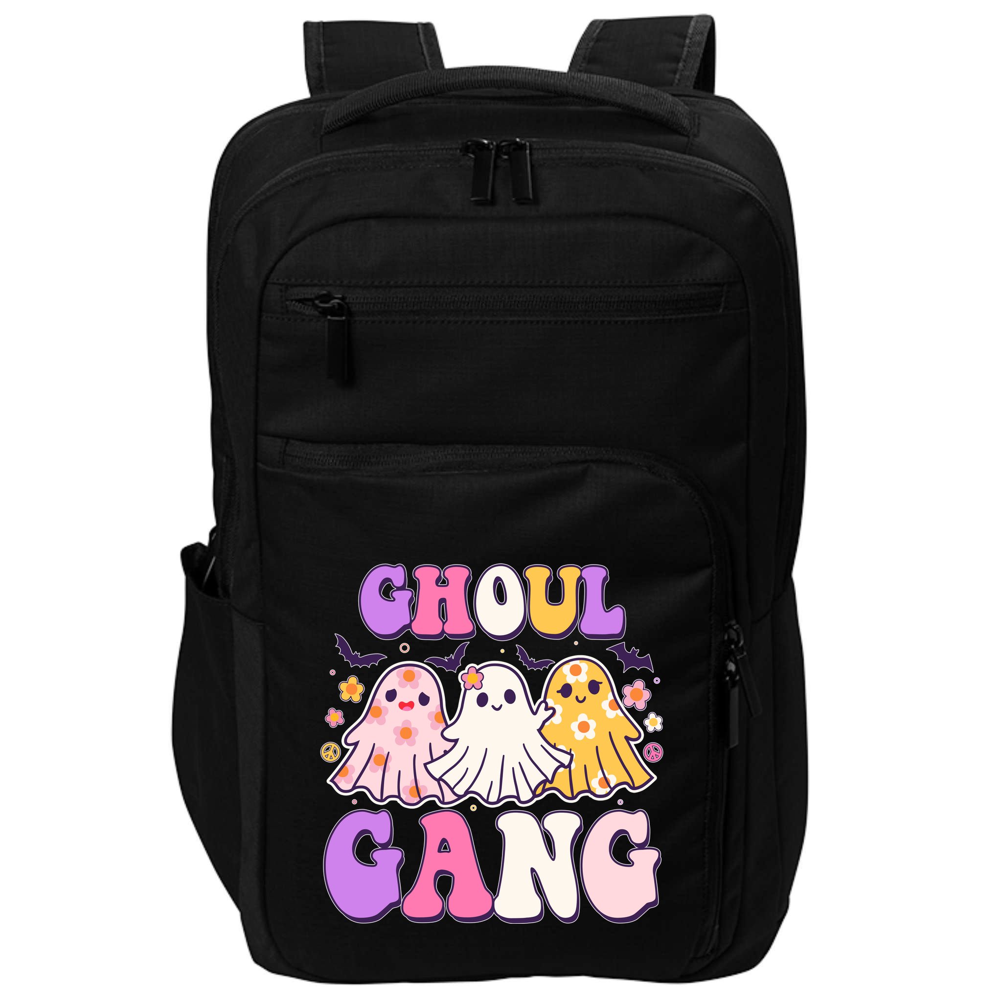 Cute Funny Retro Ghoul Gang Ghosts Impact Tech Backpack