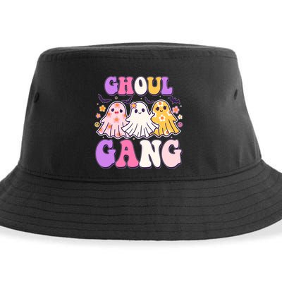 Cute Funny Retro Ghoul Gang Ghosts Sustainable Bucket Hat