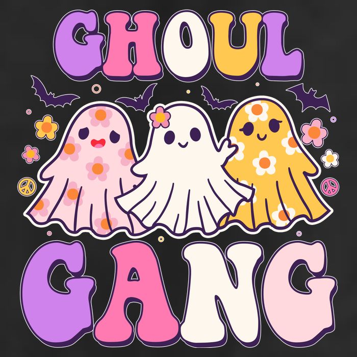 Cute Funny Retro Ghoul Gang Ghosts Adult Drive Performance Visor