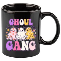 Cute Funny Retro Ghoul Gang Ghosts 11oz C Handle Ceramic Mug