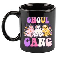 Cute Funny Retro Ghoul Gang Ghosts 11oz C Handle Ceramic Mug