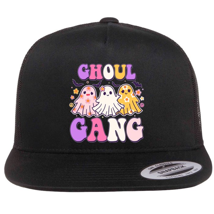 Cute Funny Retro Ghoul Gang Ghosts Flatbill Hat