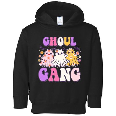 Cute Funny Retro Ghoul Gang Ghosts Toddler Hoodie