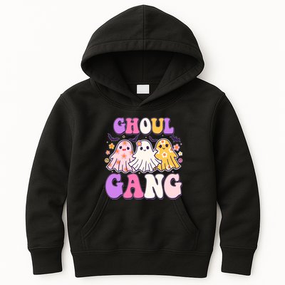 Cute Funny Retro Ghoul Gang Ghosts Kids Hoodie