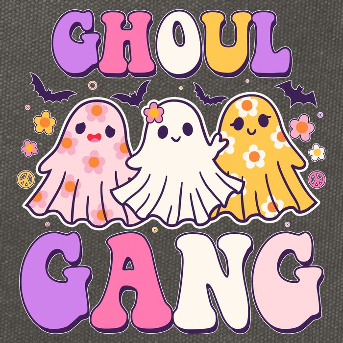Cute Funny Retro Ghoul Gang Ghosts Cotton Canvas Backpack