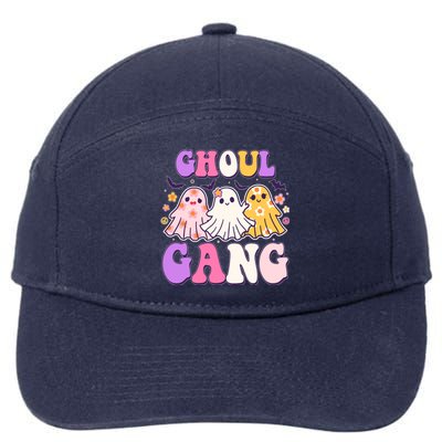 Cute Funny Retro Ghoul Gang Ghosts 7-Panel Snapback Hat