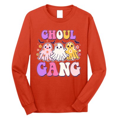 Cute Funny Retro Ghoul Gang Ghosts Long Sleeve Shirt