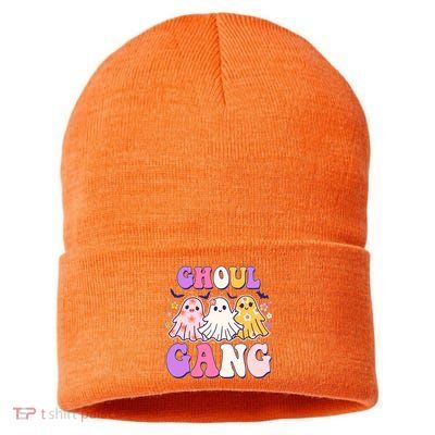 Cute Funny Retro Ghoul Gang Ghosts Sustainable Knit Beanie