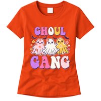 Cute Funny Retro Ghoul Gang Ghosts Womens T-Shirt