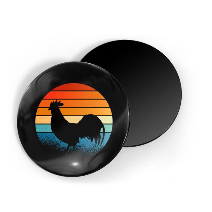 Chicken Farmer Retro Vintage Magnet