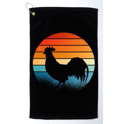 Chicken Farmer Retro Vintage Platinum Collection Golf Towel