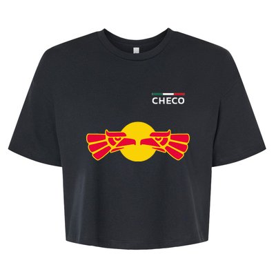 Checo Formula Racing Driver Fan Team Funny Hecho En Mexico Bella+Canvas Jersey Crop Tee