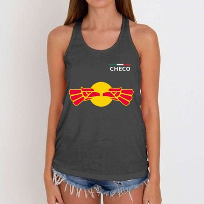 Checo Formula Racing Driver Fan Team Funny Hecho En Mexico Women's Knotted Racerback Tank