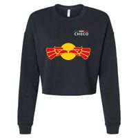 Checo Formula Racing Driver Fan Team Funny Hecho En Mexico Cropped Pullover Crew