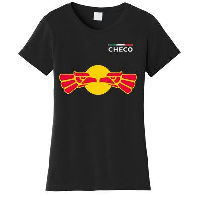 Checo Formula Racing Driver Fan Team Funny Hecho En Mexico Women's T-Shirt