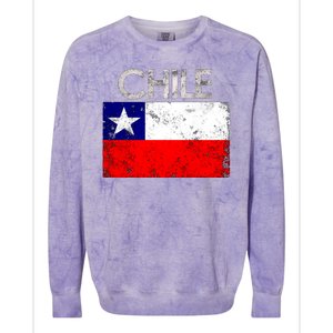 Chilean Flag Retro Chile Colorblast Crewneck Sweatshirt