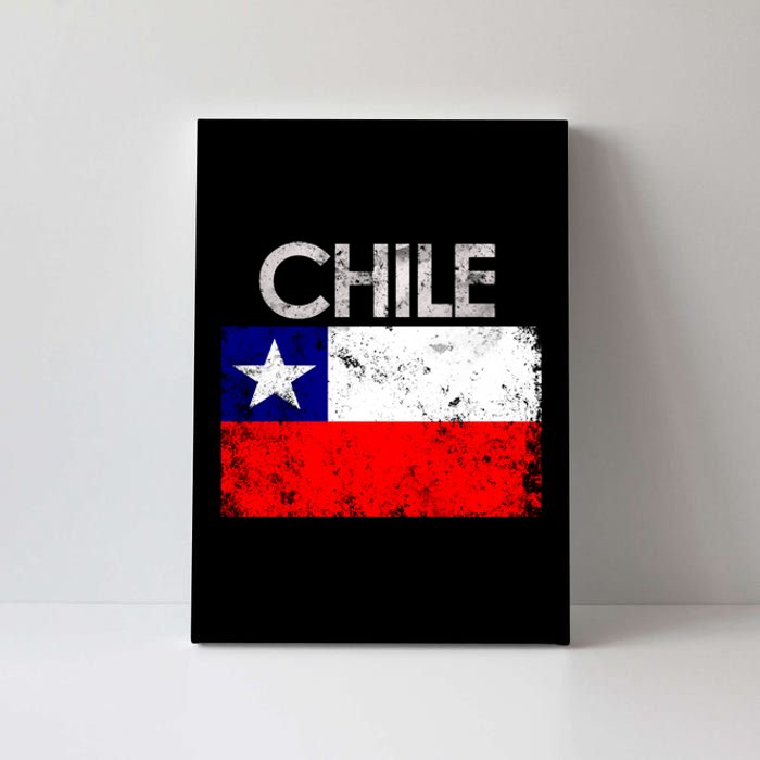 Chilean Flag Retro Chile Canvas