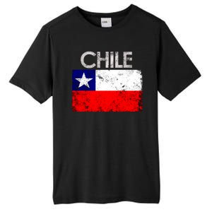 Chilean Flag Retro Chile Tall Fusion ChromaSoft Performance T-Shirt