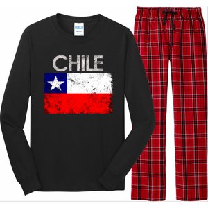 Chilean Flag Retro Chile Long Sleeve Pajama Set