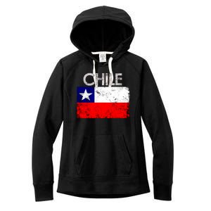 Chilean Flag Retro Chile Women's Fleece Hoodie