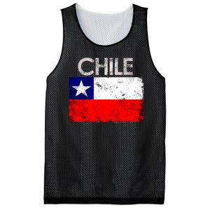 Chilean Flag Retro Chile Mesh Reversible Basketball Jersey Tank