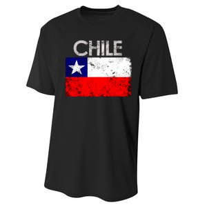 Chilean Flag Retro Chile Performance Sprint T-Shirt