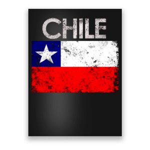 Chilean Flag Retro Chile Poster