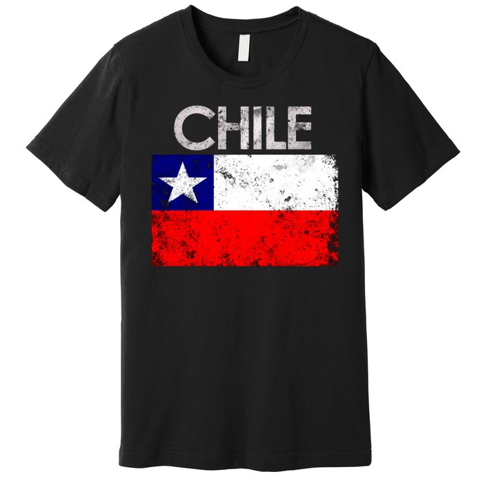 Chilean Flag Retro Chile Premium T-Shirt