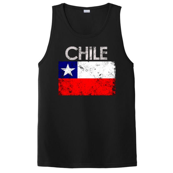 Chilean Flag Retro Chile PosiCharge Competitor Tank