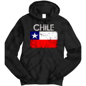 Chilean Flag Retro Chile Tie Dye Hoodie