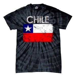 Chilean Flag Retro Chile Tie-Dye T-Shirt