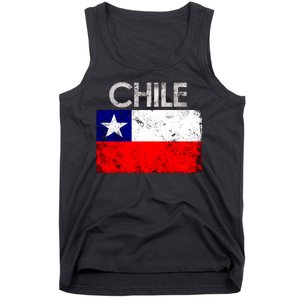 Chilean Flag Retro Chile Tank Top