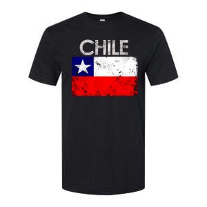 Chilean Flag Retro Chile Softstyle CVC T-Shirt