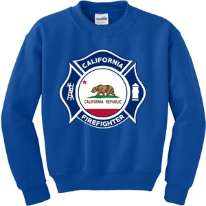 California Fire Rescue Firefighter Fire Uniform Duty Meaningful Gift Kids Sweatshirt