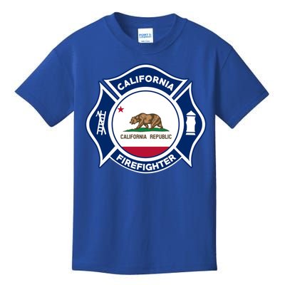 California Fire Rescue Firefighter Fire Uniform Duty Meaningful Gift Kids T-Shirt