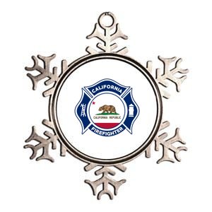 California Fire Rescue Firefighter Fire Uniform Duty Meaningful Gift Metallic Star Ornament