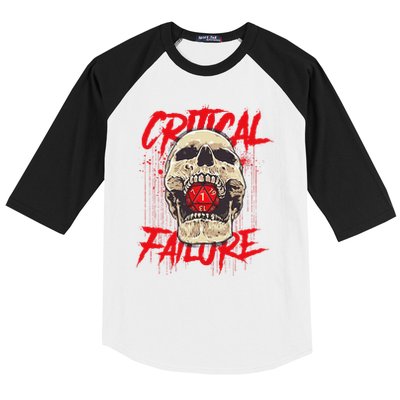 Critical Failure Roleplaying Game Baseball Sleeve Shirt