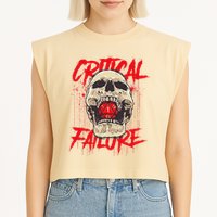 Critical Failure Roleplaying Game Garment-Dyed Women's Muscle Tee