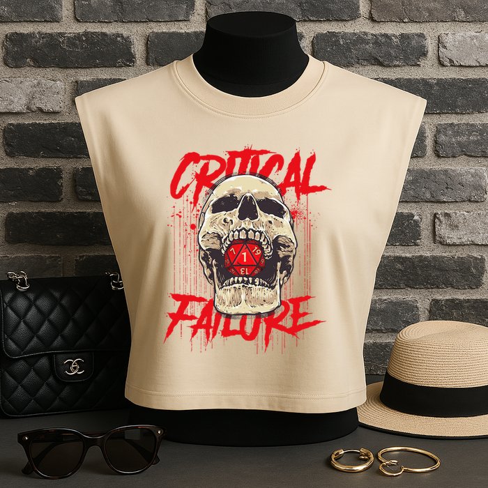 Critical Failure Roleplaying Game Garment-Dyed Women's Muscle Tee