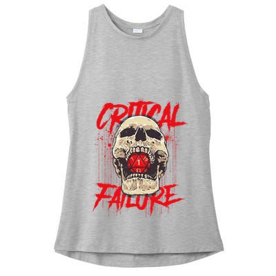 Critical Failure Roleplaying Game Ladies PosiCharge Tri-Blend Wicking Tank