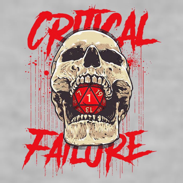 Critical Failure Roleplaying Game Ladies PosiCharge Tri-Blend Wicking Tank