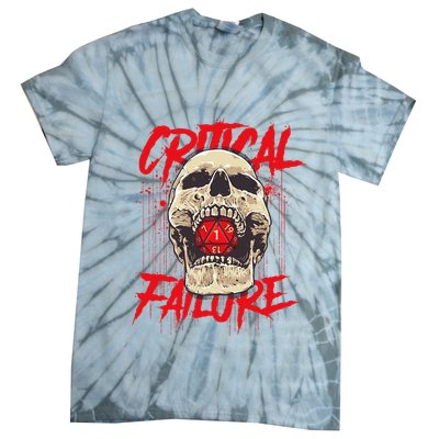 Critical Failure Roleplaying Game Tie-Dye T-Shirt