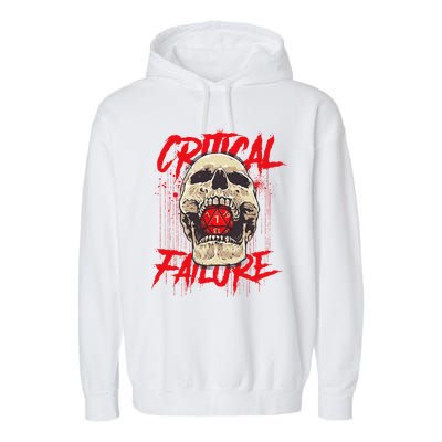 Critical Failure Roleplaying Game Garment-Dyed Fleece Hoodie