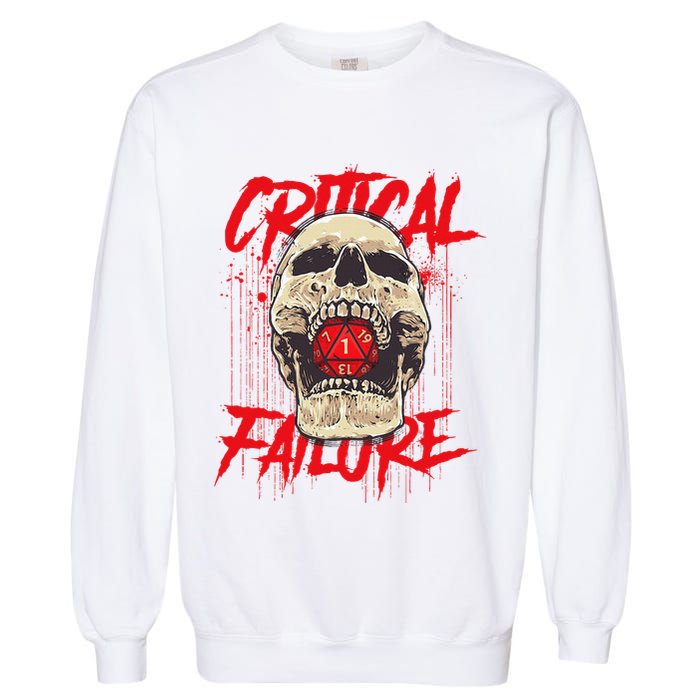 Critical Failure Roleplaying Game Garment-Dyed Sweatshirt