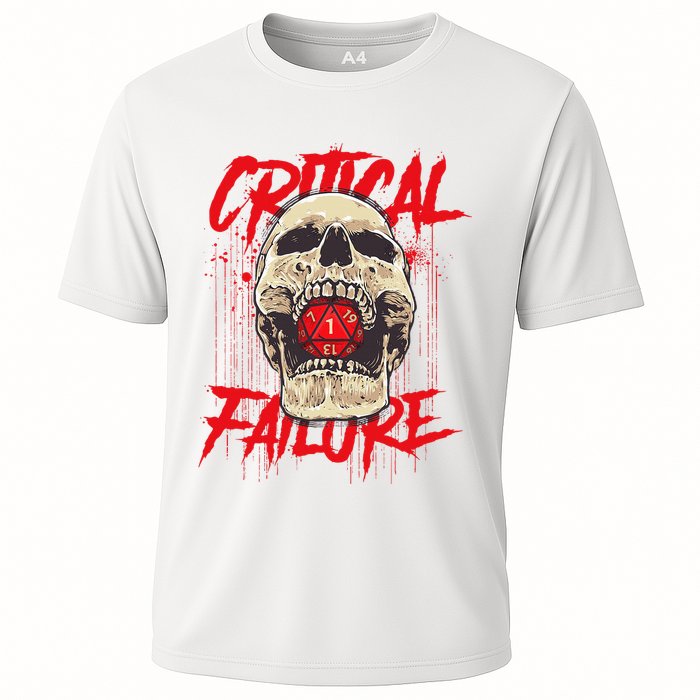 Critical Failure Roleplaying Game Cooling Performance Crew T-Shirt