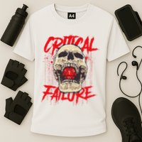Critical Failure Roleplaying Game Cooling Performance Crew T-Shirt