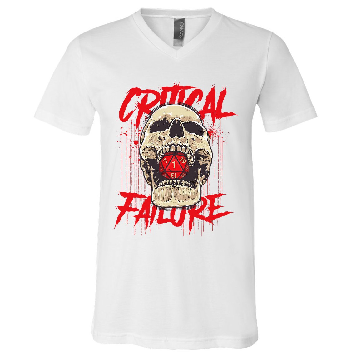 Critical Failure Roleplaying Game V-Neck T-Shirt
