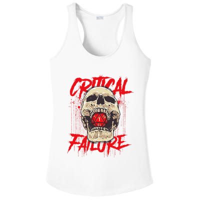 Critical Failure Roleplaying Game Ladies PosiCharge Competitor Racerback Tank